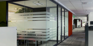 aluminium and glass work