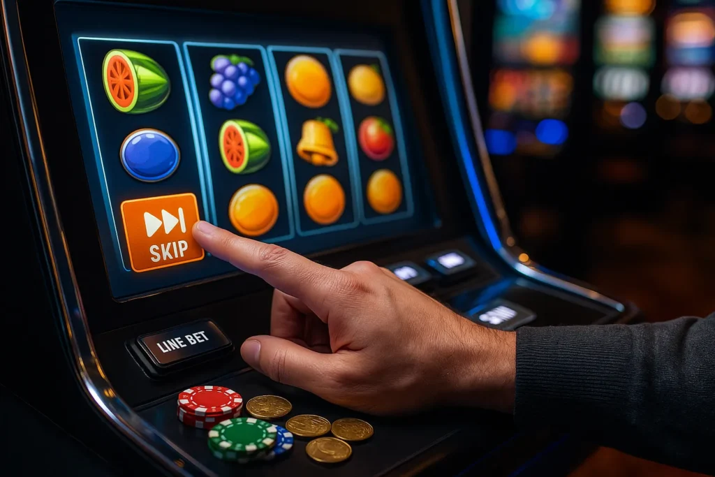 Can You Lose a Feature by Skipping Spins