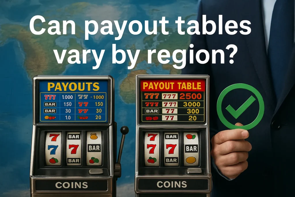 Can payout tables vary by region