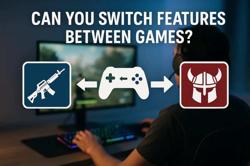 Can you switch features between games