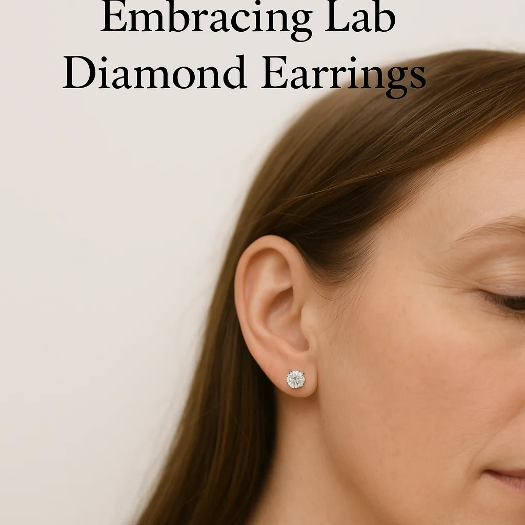 Embracing Lab Diamond Earrings
